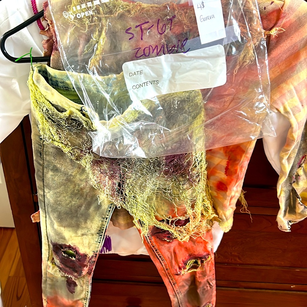kids zombie handmade costume